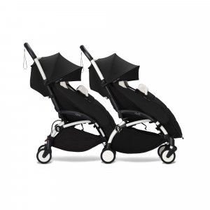 Châssis yoyo 3 connect blanc avec assise pack 6+ noir Stokke