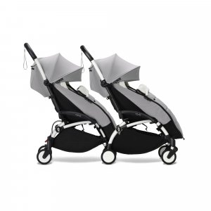 Châssis yoyo 3 connect blanc avec assise pack 6+ stone Stokke