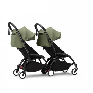 Châssis yoyo 3 connect noir avec assise pack 6+ aqua Stokke