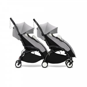 Châssis yoyo 3 connect noir avec assise pack 6+ stone Stokke