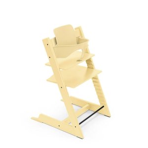 Pack chaise haute tripp trapp avec son baby set et sa tablette lemon yellow Stokke