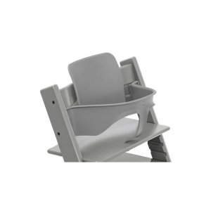 Pack chaise haute tripp trapp avec son baby set et sa tablette gris tempête Stokke