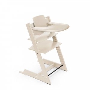 Pack chaise haute tripp trapp avec son baby set et sa tablette vanilla white Stokke