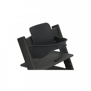 Pack chaise haute tripp trapp noir et son baby set Stokke