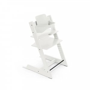 Pack chaise haute tripp trapp blanc et son baby set Stokke