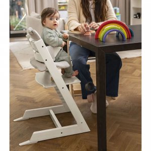 Pack chaise haute tripp trapp blanc et son baby set Stokke