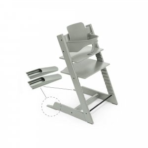 Pack chaise haute tripp trapp vert glacier et son baby set Stokke