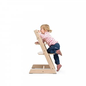 Pack chaise haute tripp trapp chêne + baby set + tablette naturel Stokke