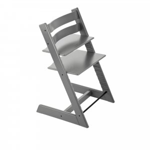 Pack chaise haute tripp trapp avec son baby set et sa tablette gris tempête Stokke