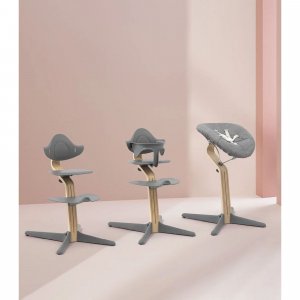 Chaise haute nomi natural grey Stokke