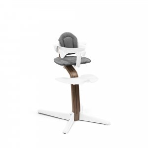 Chaise haute nomi walnut white Stokke