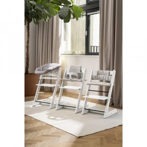 Chaise haute bébé évolutive tripp trapp blanc Stokke