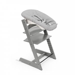 Chaise haute bébé évolutive tripp trapp gris tempête Stokke