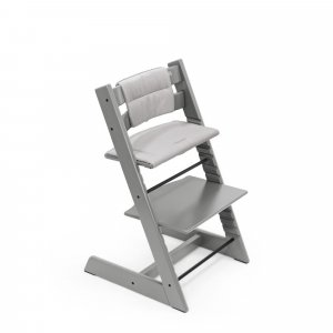 Chaise haute bébé évolutive tripp trapp gris tempête Stokke