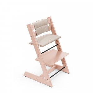 Chaise haute bébé évolutive tripp trapp rose poudré Stokke