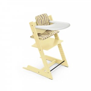Coussin pour chaise haute tripp trapp jaune citronné Stokke