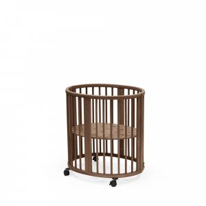 Chambre duo berceau sleepi + commode sleepi + matelas - warm brown Stokke