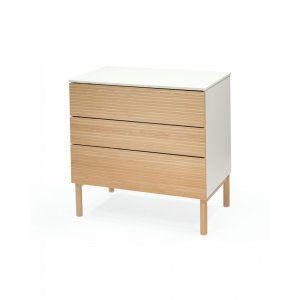 Chambre duo lit sleepi natural + commode sleepi natural Stokke