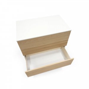 Chambre duo lit sleepi natural + commode sleepi natural Stokke