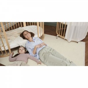 Chambre duo lit sleepi blanc + commode sleepi blanc Stokke