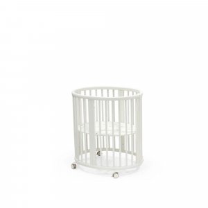 Chambre duo berceau sleepi blanc + commode sleepi blanc Stokke