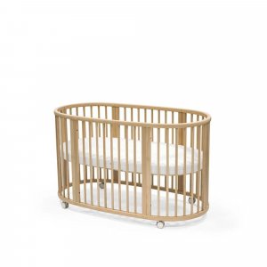Chambre duo lit sleepi + commode sleepi + matelas - white Stokke