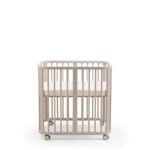 Berceau en bois mini nighti vanilla white + matelas Stokke