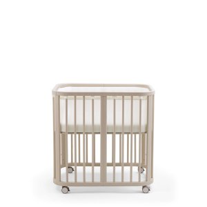 Berceau en bois mini nighti vanilla white + matelas Stokke