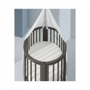 Pack berceau sleepi hazy grey + matelas mini sleepi + drap housse blanc Stokke