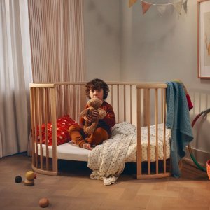 Lit en bois sleepi white Stokke