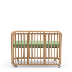 Drap housse lit nighti 60x120 cm sage green Stokke