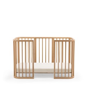 Drap housse lit nighti 60x120 cm birch beige Stokke