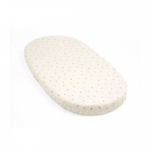 Drap housse sleepi flower ecru Stokke