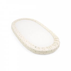 Drap housse sleepi flower ecru Stokke