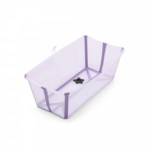 Pack baignoire flexi bath lavande + support à pieds Stokke
