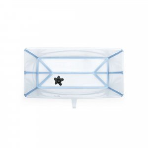 Pack baignoire flexi bath ocean blue + support à pieds Stokke