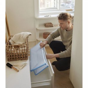 Pack baignoire flexi bath ocean blue + support à pieds Stokke