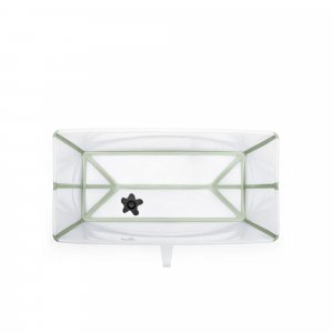 Pack baignoire flexi bath verte + support à pieds Stokke