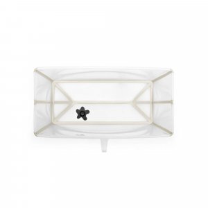 Pack baignoire flexi bath sandy beige + support à pieds Stokke