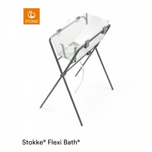 Baignoire flexi bath verte + transat de bain Stokke
