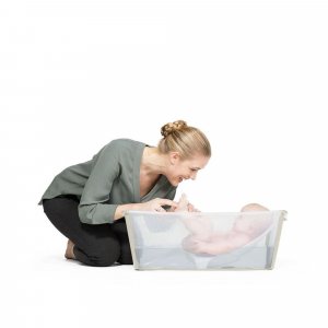 Baignoire flexi bath sandy beige + transat de bain Stokke