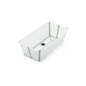 Baignoire bébé flexibath x large transparent vert Stokke