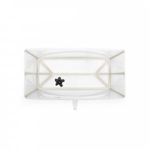 Pack complet baignoire flexi bath sandy beige + support + transat nouveau-né Stokke