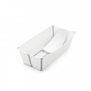 Baignoire flexi bath xl blanche + transat de bain Stokke