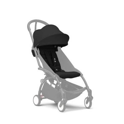 Pack couleur 6+ assise pour poussette yoyo 3 noir
