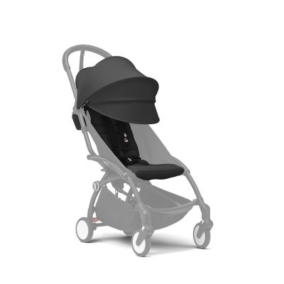Pack couleur 6+ assise pour poussette yoyo 3 noir