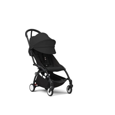 Poussette duo yoyo 3 pack 6+ et siège auto cloud g black - chassis noir - noir
