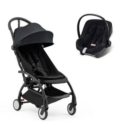 Poussette duo yoyo 5 + siège auto aton b2 black