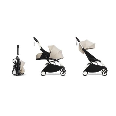 Poussette complète yoyo 3 châssis blanc pack 0+ et 6+ bonpoint