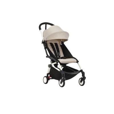 Poussette trio yoyo 3 pack 0+ & 6+ et siège auto aton b2 black - châssis blanc - bonpoint